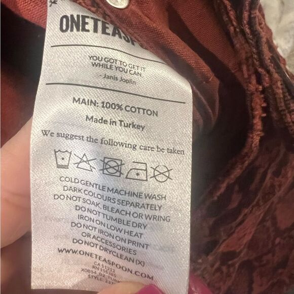 NWOT One Teaspoon Bonitas High Waist Denim Shorts - Python size 26 women's - Picture 8 of 16